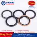 Color Nbr Oil Seal Direct Selling Tetrafluoroethylene Seal Gray Ring Supplier